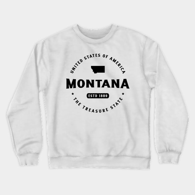 Montana Evergreen Expedition Crewneck Sweatshirt by Vectographers